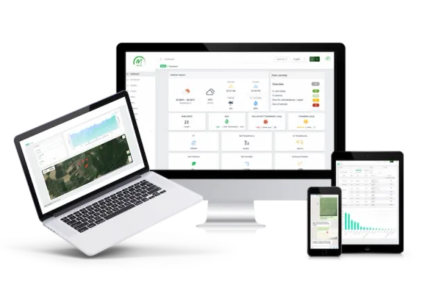 Maya AI-powered turf management devices and dashboard interface